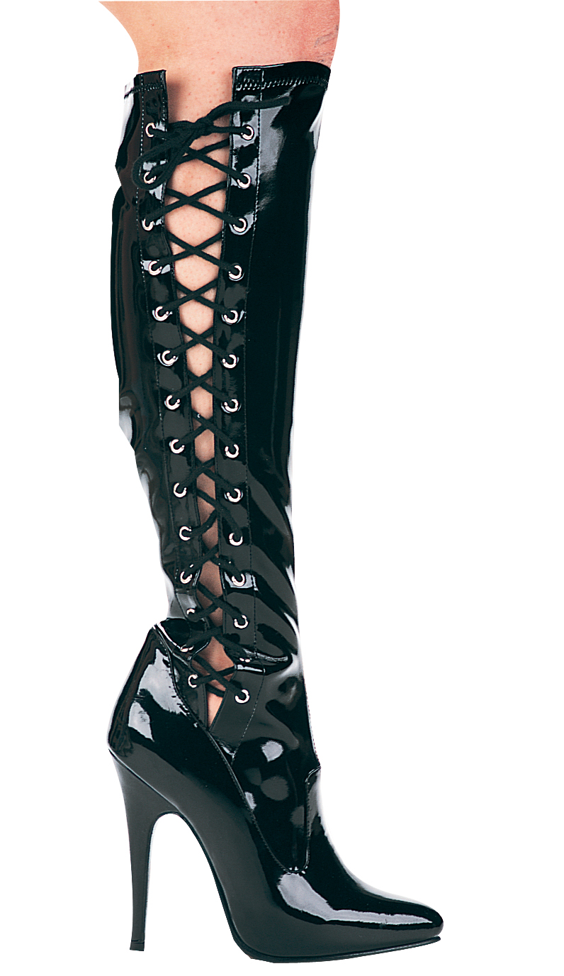 Fierce - 5 Inch Lace-Up Stretch Boots